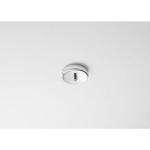 MONTATURA 1 FORO D.10XH4CM CROMO.