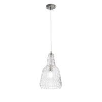 LAMPADARIO GALWAY 1XE27 D.23XH150CM TRASPARENTE.