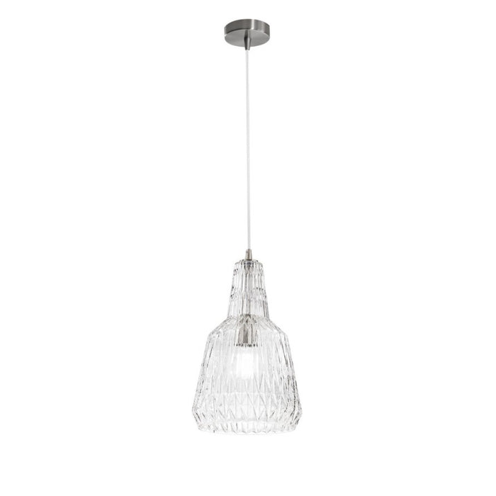 LAMPADARIO GALWAY 1XE27 D.23XH150CM TRASPARENTE.