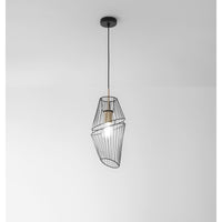 LAMPADARIO KIKO E27 D.20XH150CM NERA/ORO.