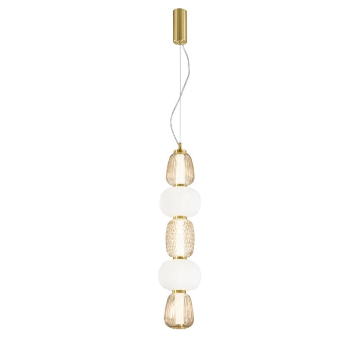 LAMPADARIO LED TOTEM 36W 17XH241CM 3000K ORO