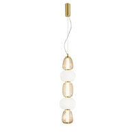 LAMPADARIO LED TOTEM 36W 17XH241CM 3000K ORO