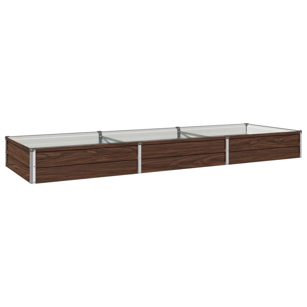 Letto rialzato da giardino Nero 240 x 80 x 24 cm 8006484