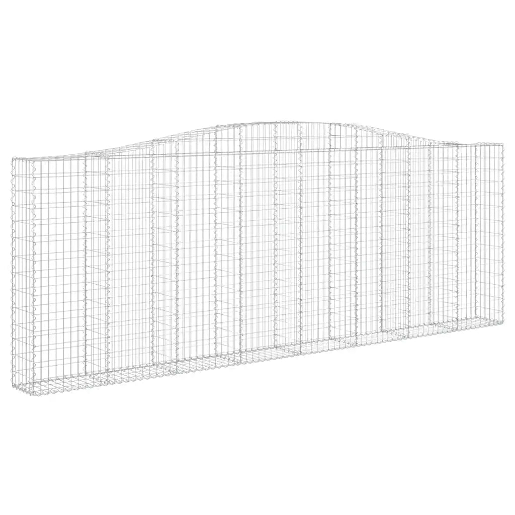 Cesti Gabbioni ad Arco 20 pz 400x30x140/160 cm Ferro Zincatocod mxl 123958