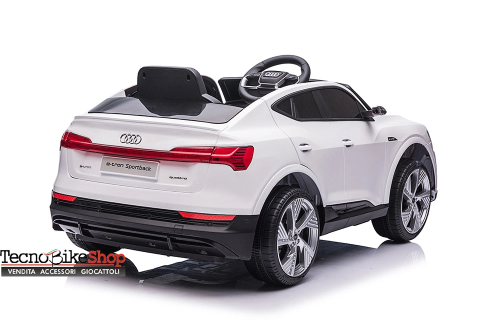 Auto Elettrica per Bambini Audi E-Tron 12v colore Bianco