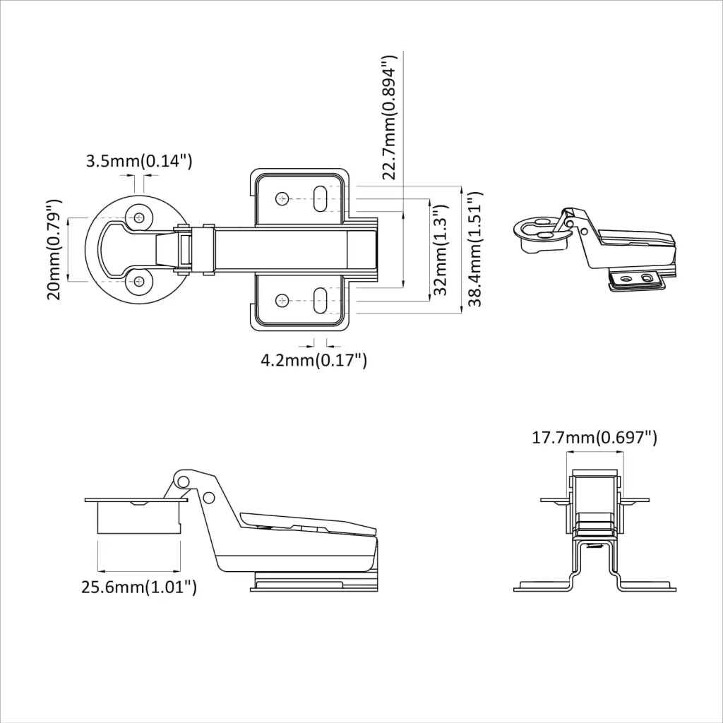 Cerniera 12 pz Argento 35 mm Ferro CFW1250948