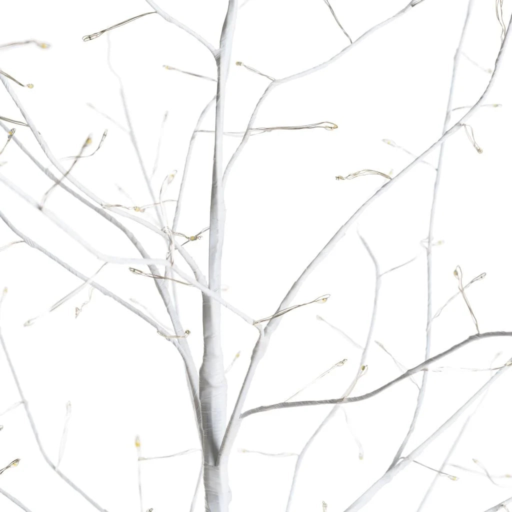 Albero Ramo Tiglio bianco o champagne da 1,7 m, 784 microled bianco caldo, uso interno - champagne