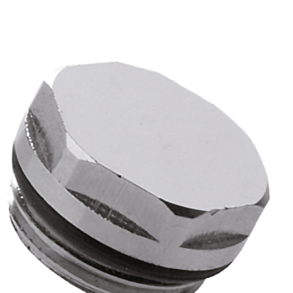 Tappo in ottone cromato per radiatori 3/8