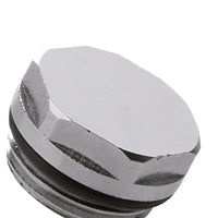 Tappo in ottone cromato per radiatori 3/8