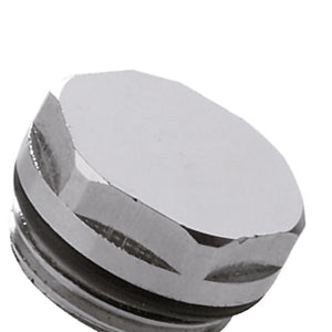 Tappo in ottone cromato per radiatori 3/8
