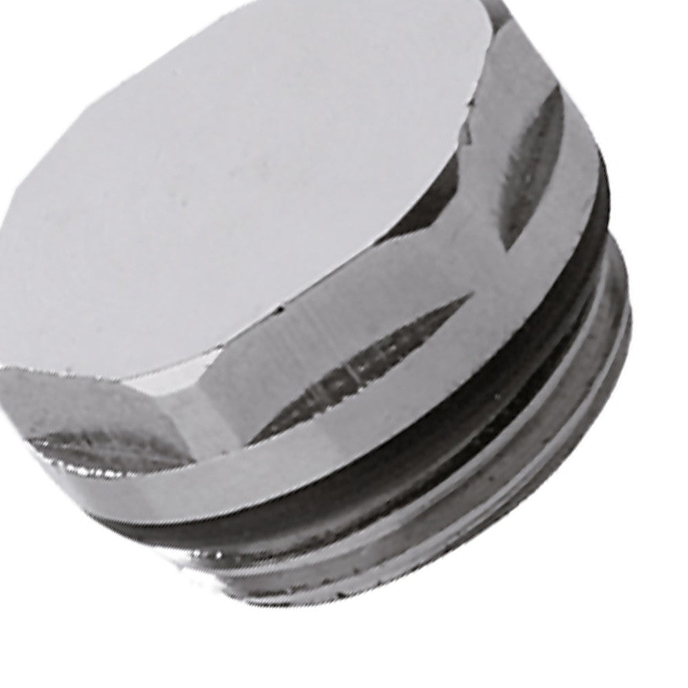 Tappo in ottone cromato per radiatori 3/8