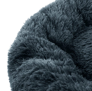 Cuccia per animali domestici Valora PLUSH BED grigio scuro in peluche confortevole x9