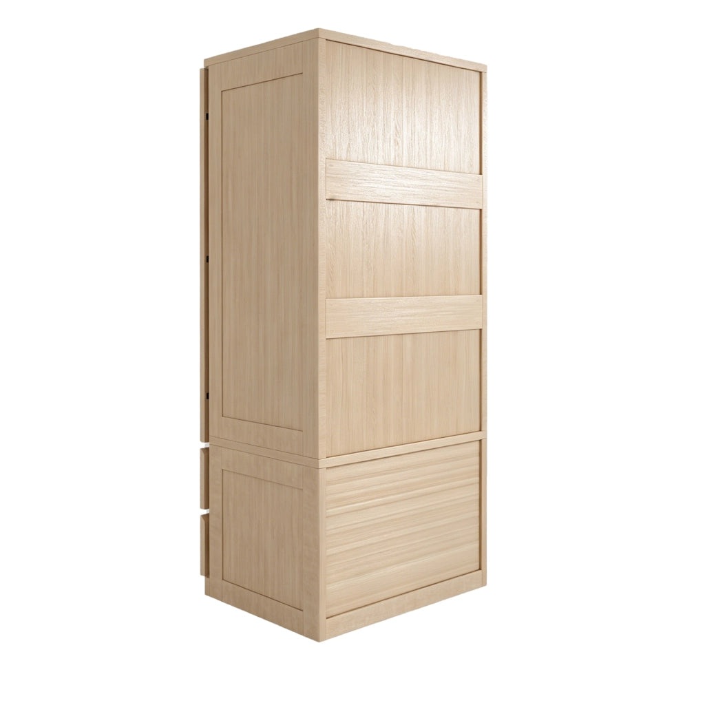 ARMADIO 70x55x170 cm a 2 ante colore legno con 2 cassetti