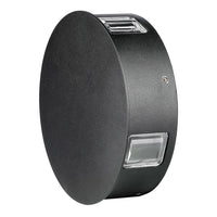 Luce a parete LED 3W 3000K IP65 Black Body Square