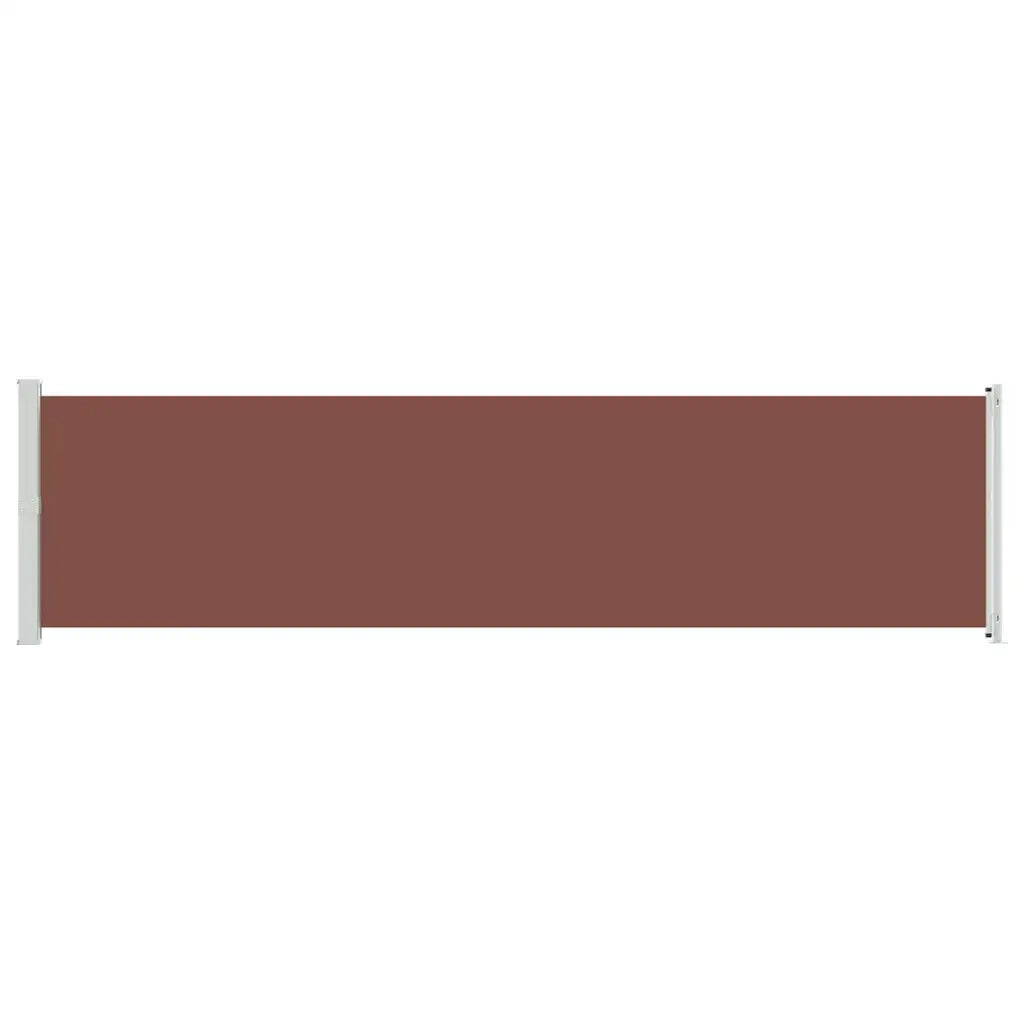 Tenda Laterale Retrattile per Patio 614x160 cm Marrone 313380