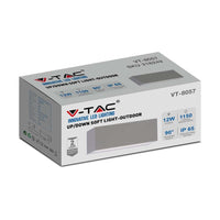 12w LED su/giÃ¹ per la luce morbida per esterni 3000k Grey Body IP65