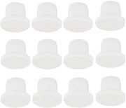 Stopper in silicone per fori da 9-10mm - 12 pezzi - Stopper flessibile - Stopper morbido - Bianco