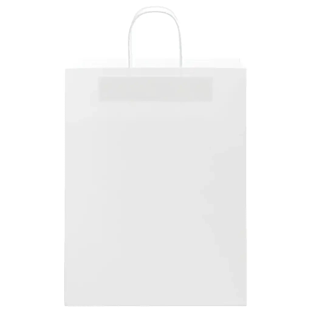 vidaXL Sacchetti di Carta 50 pz con Manici Bianchi 32x12x42 cm
