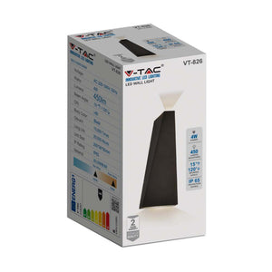 Luce led a parete da esterno 4w Wall Light Black Body Body IP65 3000K