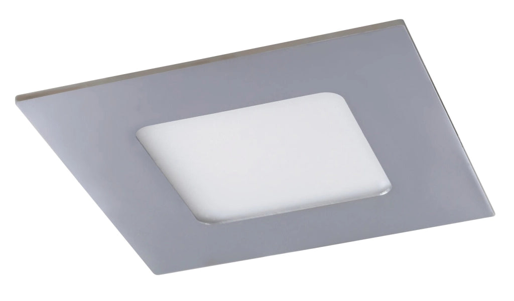 Faretto incasso LED 3W quadrato IP44 cromo Rabalux