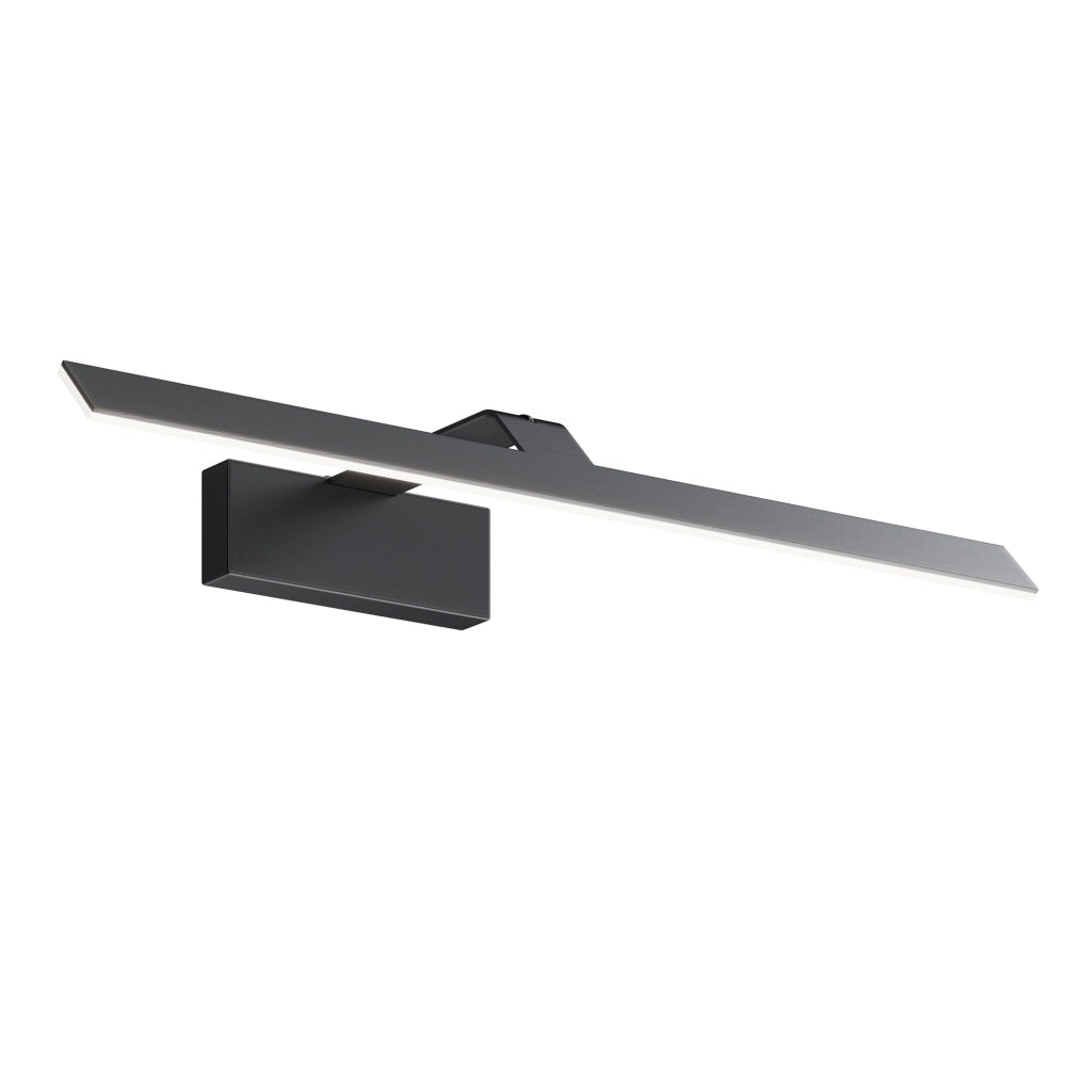 Maytoni Applique moderno Decart 1 luce LED integrato nero metallo diffusore acrilico