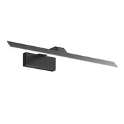 Maytoni Applique moderno Decart 1 luce LED integrato nero metallo diffusore acrilico