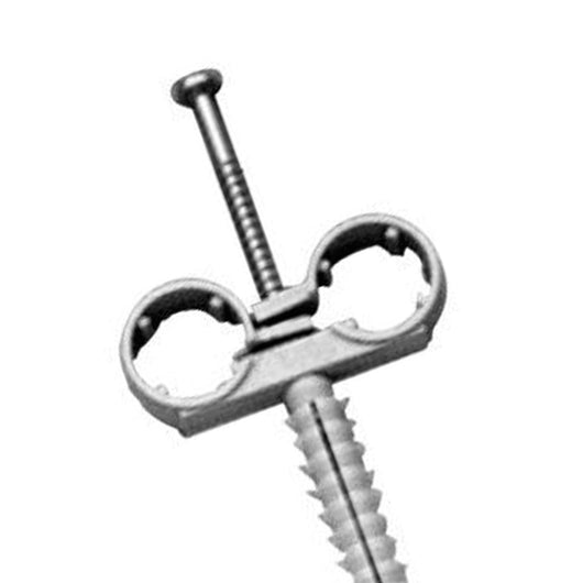 Collare doppio fermatubo con tassello mm 10