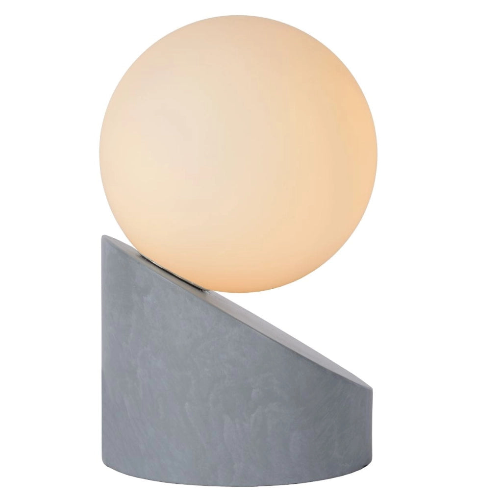 Lampada da tavolo Lucide LEN metallo/vetro grigio G9 5W