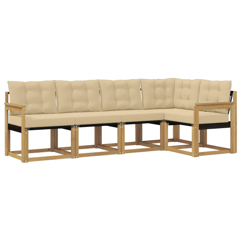 Set di divani da esterno con cuscino 5 pcs