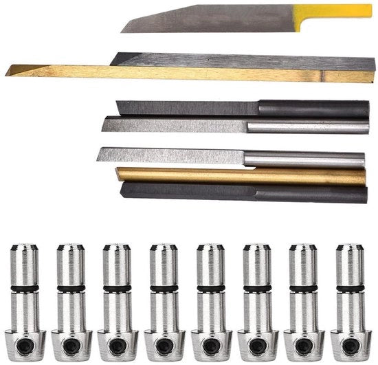 Set di punzoni a gas 8 pezzi - Kit di punzoni - Accessori per gioielli - Macchina per punzonatura pneumatica - Materiale di alta qualità - Alta resistenza al trito