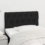 Testiera Nera 80 x 7 x 78/88 cm in Tessuto 346300