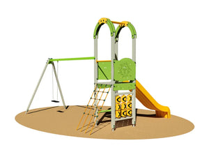 Torretta Baloo 941M RR Giochipark rete risalita altalena scivolo H150cm EN 1176