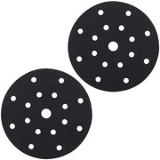 Panno di interfaccia morbido da 150 mm - 2 pezzi autoadesivi - nero - per schiumare e lucidare - compatibile con macchine pneumatiche e elettriche