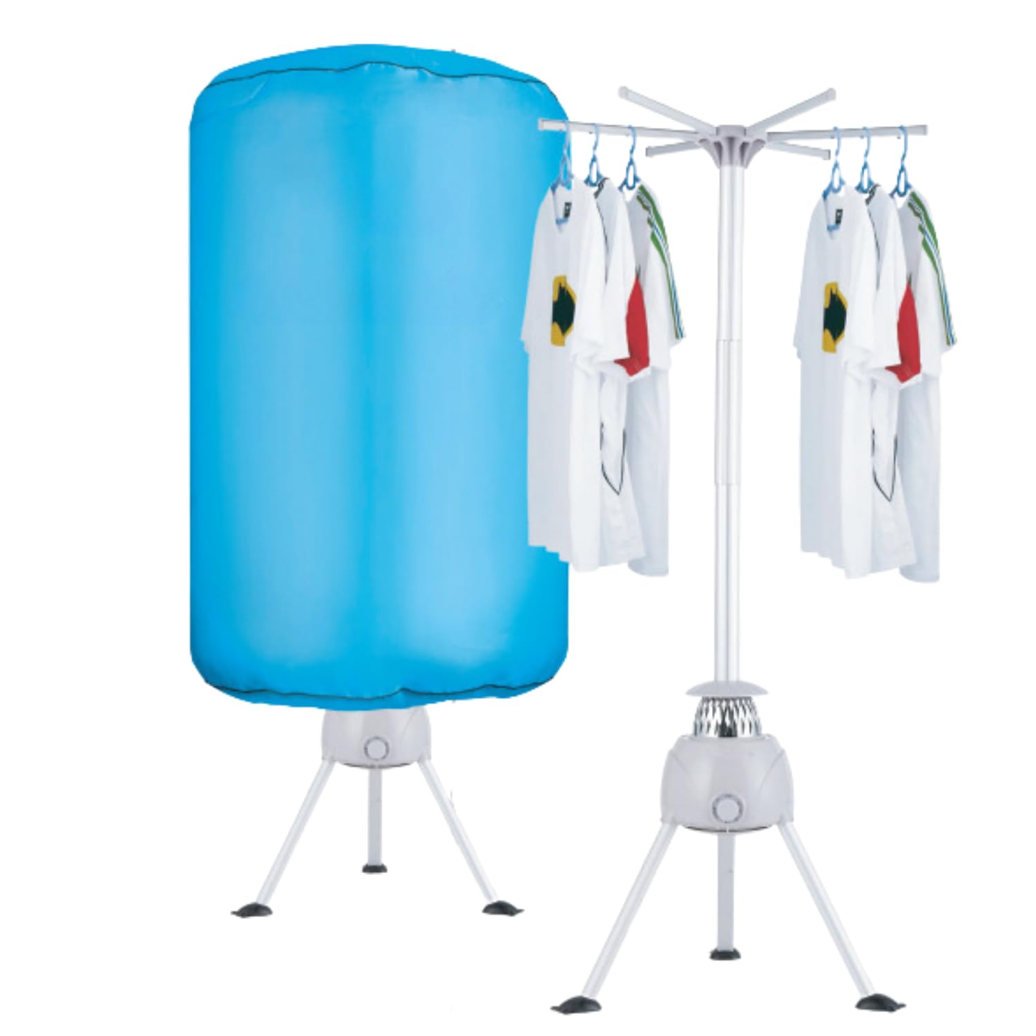 MOHOME Asciugabiancheria Elettrico Aria Calda Armadio Asciugatrice Rapida Tridimensionale Omogenea Stendibiancheria Timer Regolabile 180 min Dimensioni 152 x 66 cm Basso Consumo Portatile Silenzioso