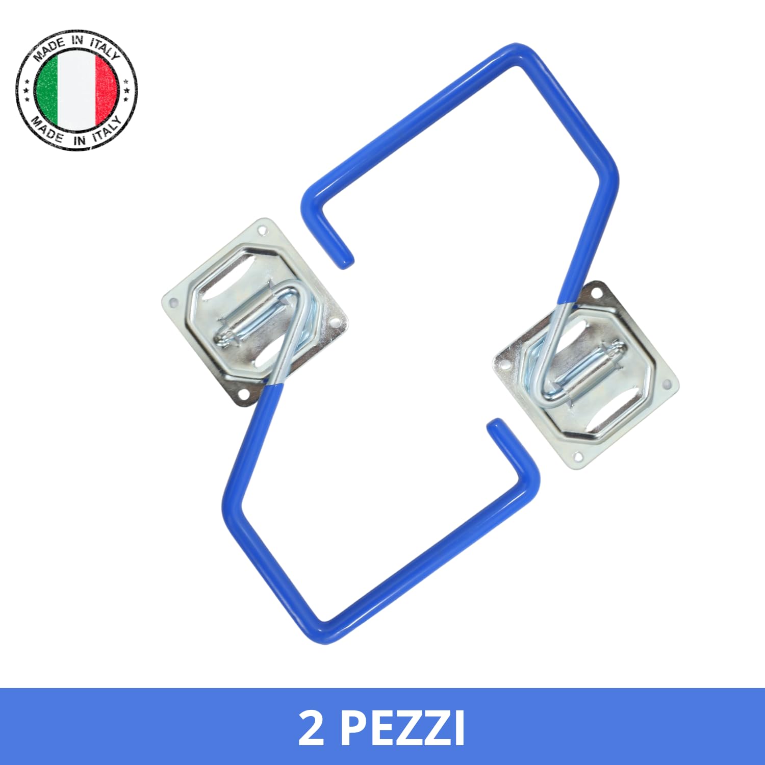 OWIJI Supporto Portatutto Soffitto Set da 2 Parete Gancio Plastificato Staffa Acciaio Zincato Robusta Resistente Casa Garage