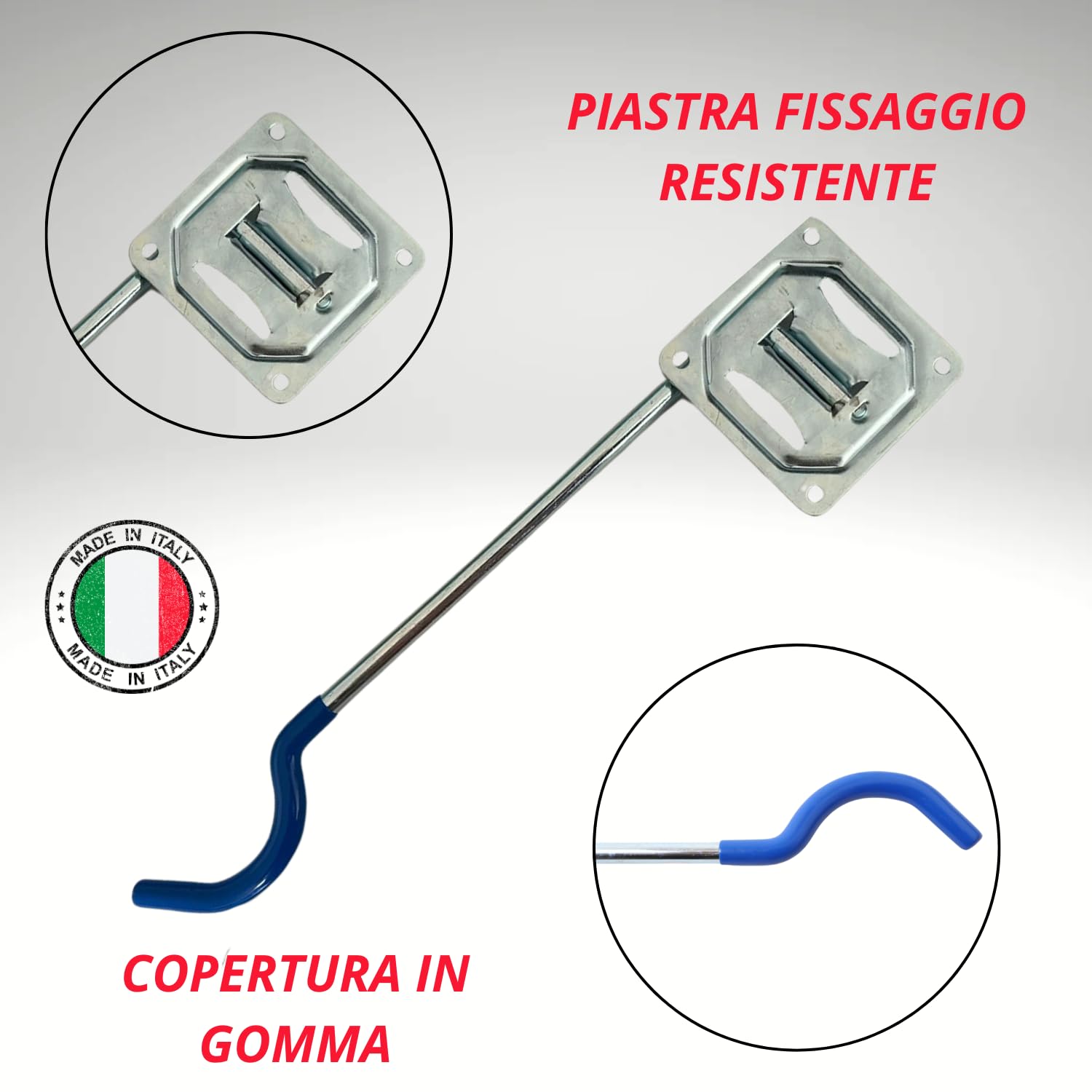 OWIJI Portabici Parete Mensola Set da 2 Supporto Pieghevole Bicicletta Acciaio Zincato Gancio Plastificato Morbido Sicuro Robusto