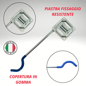 OWIJI Portabici Parete Mensola Set da 2 Supporto Pieghevole Bicicletta Acciaio Zincato Gancio Plastificato Morbido Sicuro Robusto