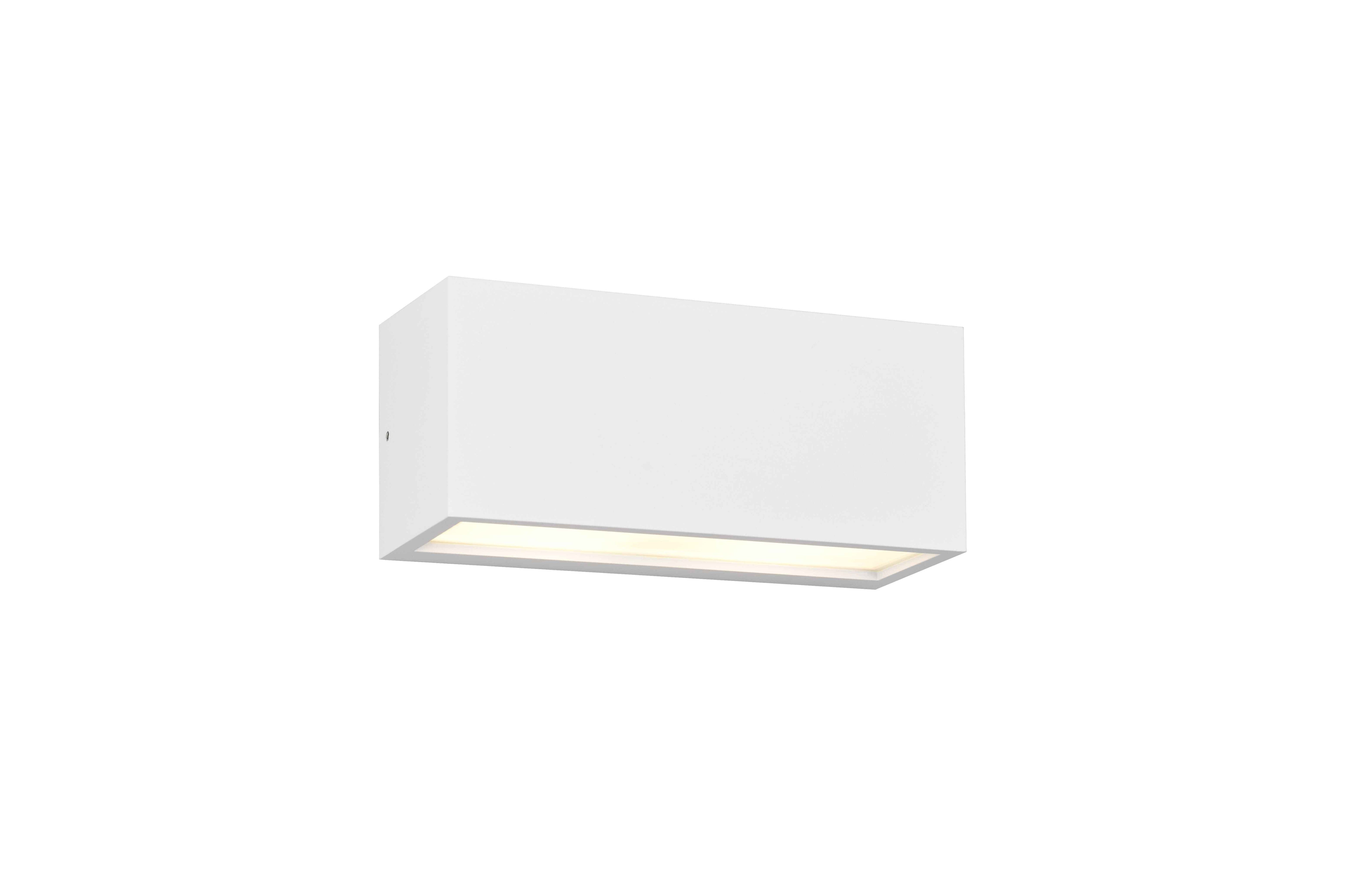 Applique da esterno bi-emissione, alluminio, bianco, Mayenne