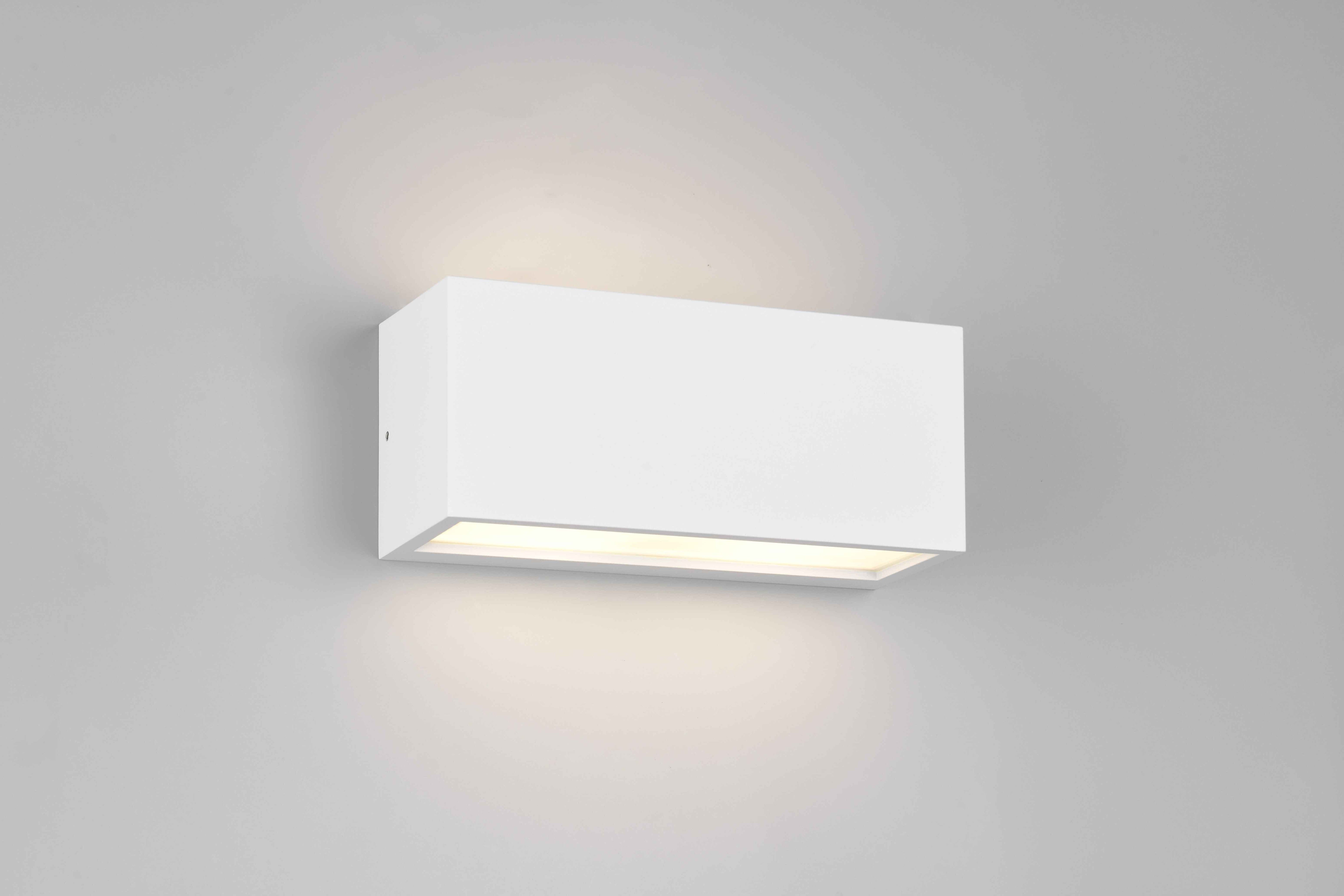 Applique da esterno bi-emissione, alluminio, bianco, Mayenne