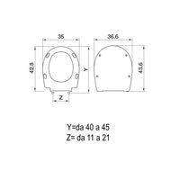 SEDILE COPRIWC DYNASTY IN TERMOINDURENTE BIANCO