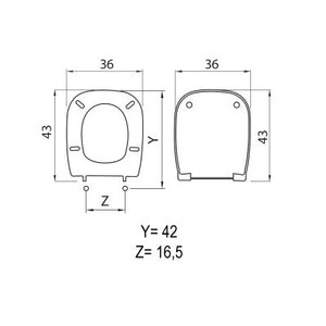 SEDILE COPRIWC D-CODE IN TERMOINDURENTE BIANCO