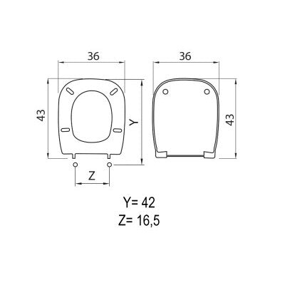 SEDILE COPRIWC D-CODE IN TERMOINDURENTE BIANCO