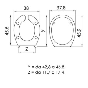 SEDILE COPRIWC HELP IN TERMOINDURENTE BIANCO