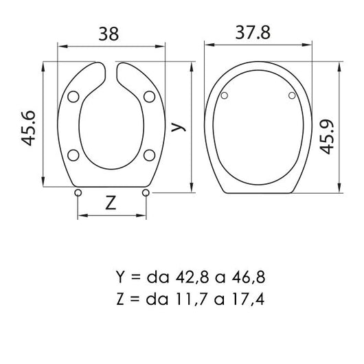 SEDILE COPRIWC HELP IN TERMOINDURENTE BIANCO