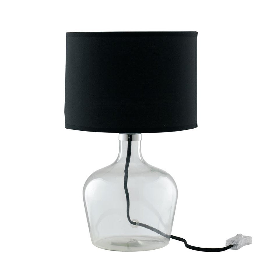 LAMPADA DA TAVOLO HENDRIX E27 D.23XH37CM NERA.