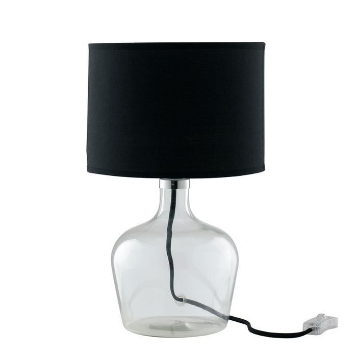 LAMPADA DA TAVOLO HENDRIX E27 D.23XH37CM NERA.