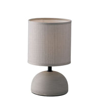 LAMPADA DA TAVOLO FURORE E14 D.14X24CM GRIGIA.