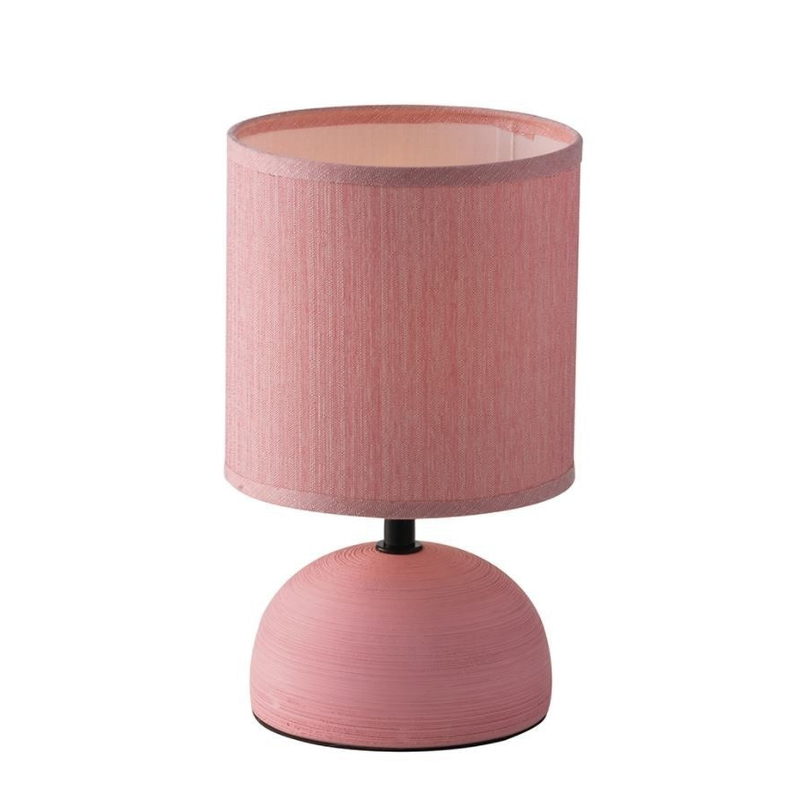 LAMPADA DA TAVOLO FURORE E14 D.14X24CM ROSA.