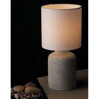 LAMPADA DA TAVOLO RAVELLO E14 D.15XH32CM GRIGIA.