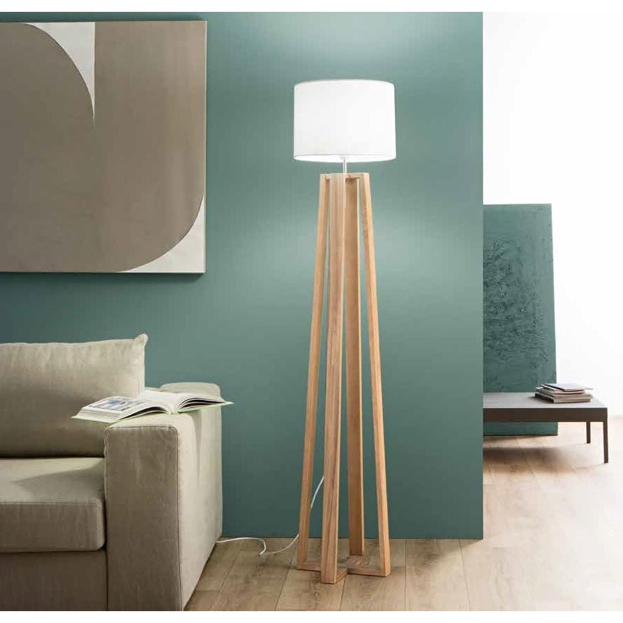 PIANTANA BERRY IN LEGNO CON PARALUME IN TESSUTO E27 DIAMETRO CM.35X165 H.